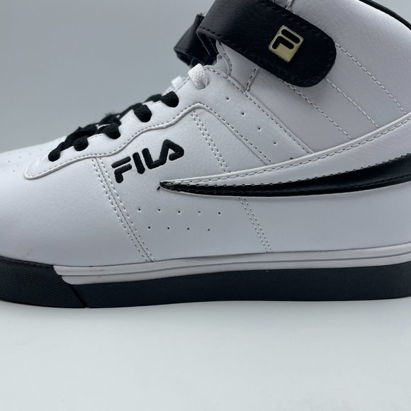 Fila Men's White and Black High-Top Sneakers - Picture 3 of 12